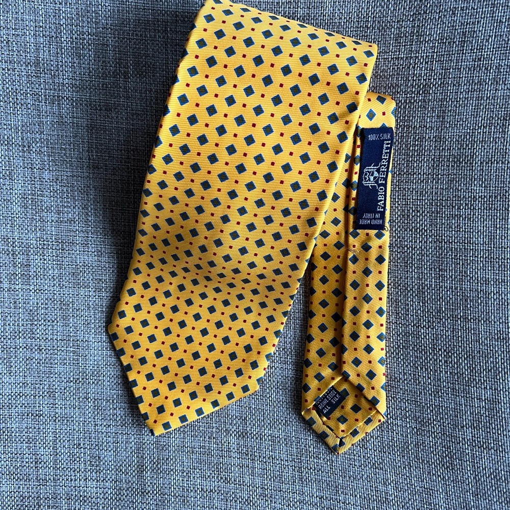 Brand new Fabio Ferretti 100% Silk Tie Handmade in Italy